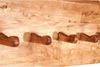 Biscottini Holz 156 x 20 x 25 cm | Bademantelhaken mit 10 Haken | Wandgarderobe, 156 x 20 x 25 cm Bild 3