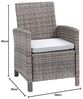 Gartensessel greemotion Malia (BHT 65 x 90 x 59 cm) BHT 65 x 90 x 59 cm Gartensessel Lounge-Sessel Stapelsessel Outdoorsessel Bild 2