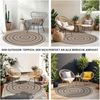 Livabliss Teppich RYE, rund, Höhe: 8 mm, Teppich In- /Outdoor Boho Jute-Optik, Balkon, Terrasse, Garten, Rund Bild 5