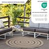 Livabliss Teppich RYE, rund, Höhe: 8 mm, Teppich In- /Outdoor Boho Jute-Optik, Balkon, Terrasse, Garten, Rund Bild 3