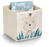 Aufbewahrungsbox Bär, Vlies - Beige Bild 2