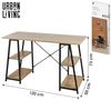 Urban Living COLORADO Arbeitstisch mit Regal 120x60xH73 cm Schreibtisch 151541 Bild 4