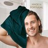 Lashuma Handtuch Set London, Frottee, (Set, 8-tlg), Badezimmer Handtücher grün im Sparset Bild 5