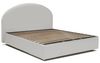 Talamo Italia - Doppelbett „Conny“, Bettkasten mit Kunstlederbezug, 100 % Made in Italy, Öffnung vorne, geeignet für Matratzen 160x190 cm, Weiß Bild 3