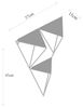 Wandregal, 'CM-017-SRK', 45 x 15 x 57, Schwarz, Dunkler Walnuss Bild 2