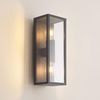 Lindby Außen-Wandleuchte Peldar, Metall, Schwarz IP44, 2 x 60 W Bild 5