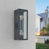 Lindby Außen-Wandleuchte Peldar, Metall, Schwarz IP44, 2 x 60 W Bild 4