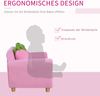 HOMCOM Sofa Kinder Erdbeersofa Bild 4