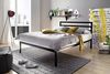 Robas Lund, Bett, Metallbett, Hans, Bettgestell inkl. Lattenrost, schwarz, 140x200 cm, 89005MS2 Bild 2