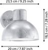 Eglo 96206 Wandleuchte ENTRIMO Downlight feuerverzinkt weiß L:20cm H:18,5cm T:23,5cm IP44 Bild 4