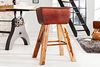 riess-ambiente Barhocker TURNBOCK 75cm coffee / natur, mit Massivholzbeinen Bild 2