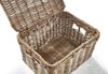 Kobolo Truhe Rattantruhe Kiste aus Rattan in kubu grey - groß (1 Stück, 1 St, mit Aufbewahrungsfach), Trucke mit Deckel Bild 4