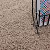 Carpetsale24 Shaggy Hochflor Teppich Wohnzimmer 140x200 cm Beige - Moderner, Flauschiger Langflor Teppich – Weicher Carpet für Schlafzimmer, Esszimmer & als stilvoller Küchenteppich Bild 5