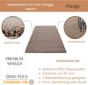 Carpetsale24 Shaggy Hochflor Teppich Wohnzimmer 140x200 cm Beige - Moderner, Flauschiger Langflor Teppich – Weicher Carpet für Schlafzimmer, Esszimmer & als stilvoller Küchenteppich Bild 3