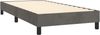 vidaXL Boxspringbett mit Matratze Dunkelgrau 90x200 cm Samt, Härtegrad: H2 [3141162] Bild 4
