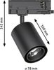Paulmann 965. 63 ProRail3 LED Schienenspot Kratos 50° 1000lm 9W 3000K 230V Schwarz Bild 3