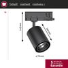 Paulmann 965. 63 ProRail3 LED Schienenspot Kratos 50° 1000lm 9W 3000K 230V Schwarz Bild 2
