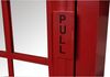 Dmora Kleiderschrank "London Telefonzelle" mit 3 Regalen und Spiegeltür, Made in Italy, Schlafzimmer Kleiderschrank, cm 68x55h215, Farbe Rot Bild 5