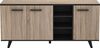 Sideboard >Waco< in Sonoma-Eiche aus Kunststoff - 160.7x73.3x43.9cm (BxHxT) Bild 4