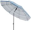Derby by Doppler Sonnenschirm / Gartenschirm "Como 160", blau gestreift, Ø 160 cm Bild 4