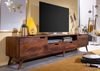 TV-Board Sheesham 220x40x48 walnuss gewachst MALMÖ 2 #123 Bild 2