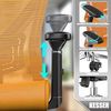 KESSER® Bürostuhl mit verstellbaren Armlehnen | Drehstuhl mit Lendenwirbelstütze Rückenschonend | Schreibtischstuhl ergonomisch mit Kopfstütze | Office Chair Wippfunktion bis 125° mit 5x Gummirollen Orange / Silber Bild 5