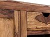 Doppelwaschtisch Waschtisch 130 cm Akazie Massivholz braun massivum Laros Waschbeckenunterschrank Badmöbel Stauraum 130x75x50 cm Bild 3