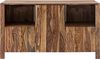 Doppelwaschtisch Waschtisch 130 cm Akazie Massivholz braun massivum Laros Waschbeckenunterschrank Badmöbel Stauraum 130x75x50 cm Bild 5