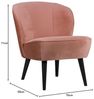 Sessel Sara Samt, Rosa Bild 3