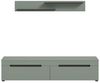 Lowboard >Canu< in Basalt Grau / Smoke Green - 170x38x33cm (BxHxT) Bild 4