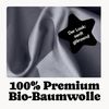 Seralino Bettwäsche Mako Satin Bettwäsche (100% Bio Baumwolle) mit Kissenbezug, 2 teilig, Fairtrade/ GOTS zertifiziert, uni Bettwäsche Set mit Reißverschluss Bild 3