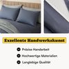 Seralino Bettwäsche Mako Satin Bettwäsche (100% Bio Baumwolle) mit Kissenbezug, 2 teilig, Fairtrade/ GOTS zertifiziert, uni Bettwäsche Set mit Reißverschluss Bild 2