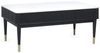 Julian Bowen Louis Couchtisch mit geriffelter Steinplatte und 2 Schubladen, Eschenholz, weißer Marmor/Schwarz, 110x65 cm Bild 3