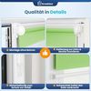 Grandekor Doppelrollo Klemmfix ohne Bohren Grün 45x150 cm(Stoffbreite 41cm) Fenster Rollos für innen Klemmrollos Duo Rollos für Fenster ohne Bohren mit Bohren Privatschutz UV-Schutz Zebrarollo Bild 5