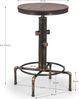 Julian Bowen Rockport Bartisch, Mokka/Schwarz Bild 2
