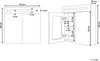Bad Spiegelschrank LED JARAMILLO 60 cm 60 cm Schwarz Bild 3