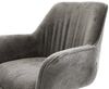 Drehstuhl Keila-Flex mit Armlehnen Bouclé Soft Schlamm Kreuzgestell breit Effektfinish Titan 360° drehbar Wippfunktion Bild 5