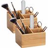 WENKO TERRA Organizer, Braun, 3 Fächer, 2er Set, Bambus Bild 2