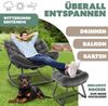 KESSER® Schaukelstuhl für drinnen & draußen ergonomischer Schaukelsessel | maximale Belastung von 120kg Relaxsessel mit Rutschfesten Füßen, Witterungsbeständig | Ideal für Balkon, Garten & Wohnzimmer Anthrazit, XXL Chillexer Pro Bild 5