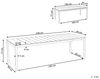 Beliani 'TOFANE' Gartentisch, Holzwerkstoff Heller Holzfarbton Bild 3