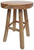 LebensWohnArt Sitzhocker Teak Hocker KANSAS Natural Beistelltisch Sitzhocker Bild 5