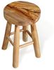 LebensWohnArt Sitzhocker Teak Hocker KANSAS Natural Beistelltisch Sitzhocker Bild 4