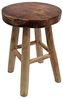 LebensWohnArt Sitzhocker Teak Hocker KANSAS Natural Beistelltisch Sitzhocker Bild 3