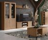 Wohnzimmer-Set Wohnwand Cozy 4-teilig Eiche Rustikal teilmassiv Bild 3