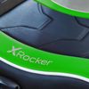 X Rocker Shadow 2.0 Floor Rocker Gaming Kinder Sessel mit 2.0 Audiosystem - Grün/Schwarz/Weiß Bild 4