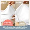 Laleni Premium Spannbettlaken Stubenwagen oval 38x77 cm - Oeko-Tex Zertifiziert, 100% Baumwolle, atmungsaktives Spannbetttuch Jersey Baby, 150 g/m², Weiß Bild 4