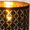 GLOBO Tischlampe Textil Schirm Schwarz Tischleuchte Nachttischlampe Gold 21616 Bild 4
