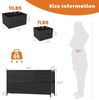 Sweetcrispy Kommode mit 5 Schubladen, Stoff Schubladenschrank, Schmal Schrank, Kommode Schlafzimmer, Industrial Stil für Wohnzimmer, Kinderzimmer, Flur Aufbewahrungsschrank, Schwarz Bild 3