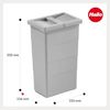 Hailo Einbaumülleimer Hailo Inneneimer 1075969 mit Deckel 10 L 226x156x350 mm 2 Henkel Bild 3