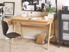 Schreibtisch heller Holzfarbton 120x70 cm 2 Schubladen SHESLAY Bild 2